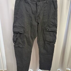 Zara Men's Charcoal Cargo Pants